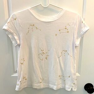LOFT White Constellation Print Women's Tee